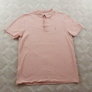 All Saints Polo Shirt Mens Large Formal Preppy Casual